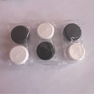 Lot Of 3 Case Of Contact Lens Container Empty White & Gray  Color New